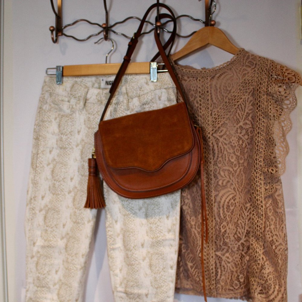 Paige jeans, snake print, size 26